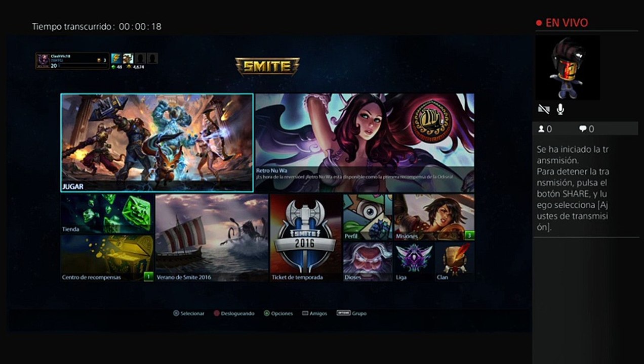 Jugando con amigos al smite
