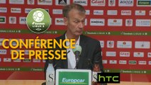 Conférence de presse AC Ajaccio - Stade Brestois 29 (1-1) : Olivier PANTALONI (ACA) - Jean-Marc FURLAN (BREST) - 2016/2017