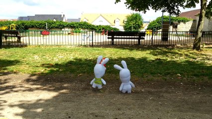 Les lapins crétins au parc de Flins