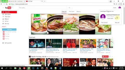 Cách tạo kênh youtube cho email vừa tạo