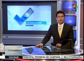 Registrador de Colombia llama a votar en el plebiscito