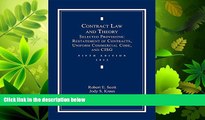 FAVORITE BOOK  Contract Law and Theory: Selected Provisions: Restatement of Contracts and Uniform