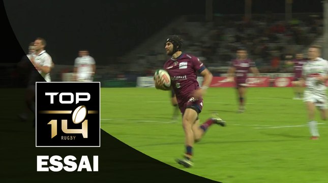 TOP 14 ‐ Essai Romain LONCA (UBB) – Pau-Bordeaux-Bègles – J7 – Saison 2016/2017