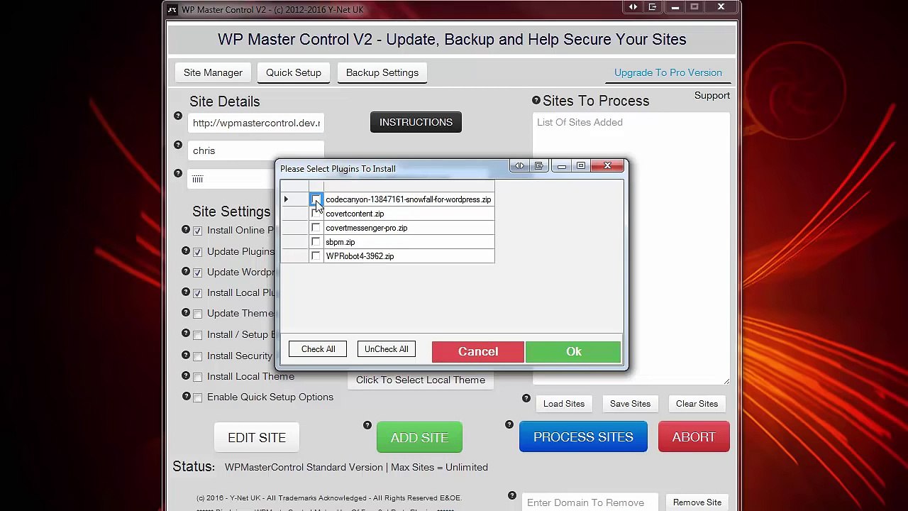 WP Master Control 2.0