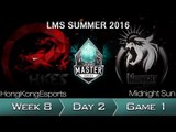 《LOL》2016 LMS 夏季賽 粵語 W8D2 HKE vs MSE Game 1