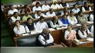 Modi mocking congress in parliament on land bill_1