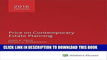 [PDF] Price on Contemporary Estate Planning (2016) Full Colection
