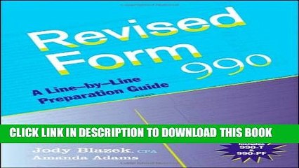 [PDF] Revised Form 990: A Line-by-Line Preparation Guide Popular Online