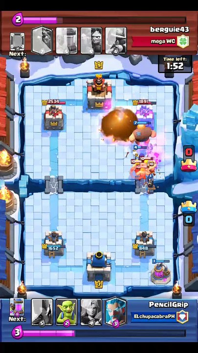 Clash Royale #1 - Frozen Park - Guess who wins??