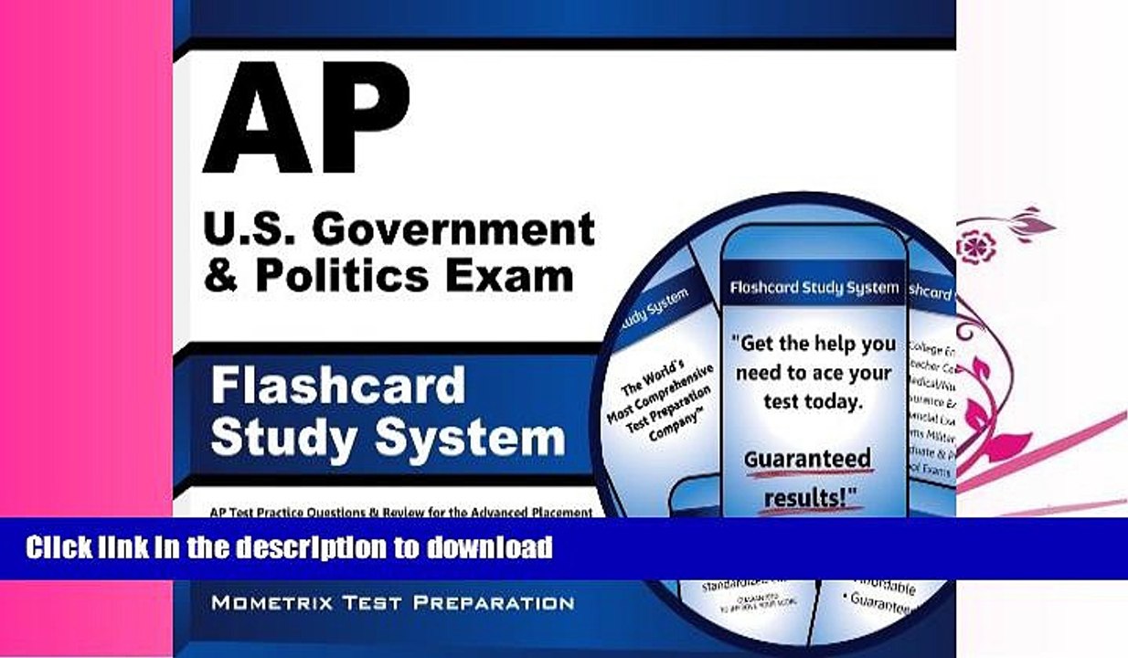 READ BOOK  AP U.S. Government   Politics Exam Flashcard Study System: AP Test Practice