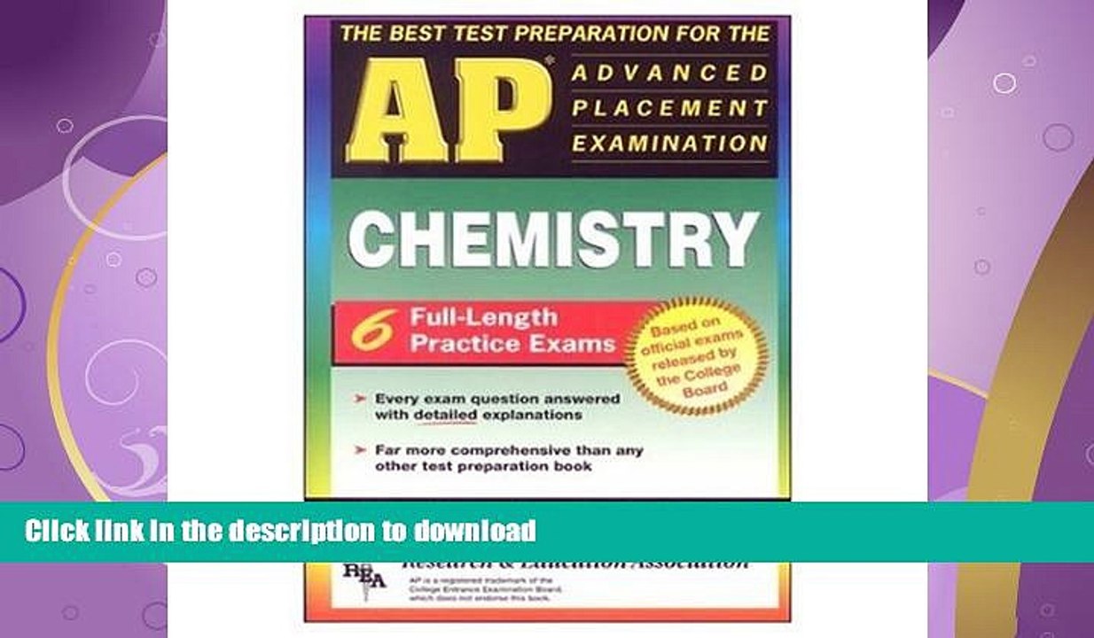 READ  AP Chemistry (REA) - The Best Test Prep for the Advanced Placement Exam (Advanced Placement