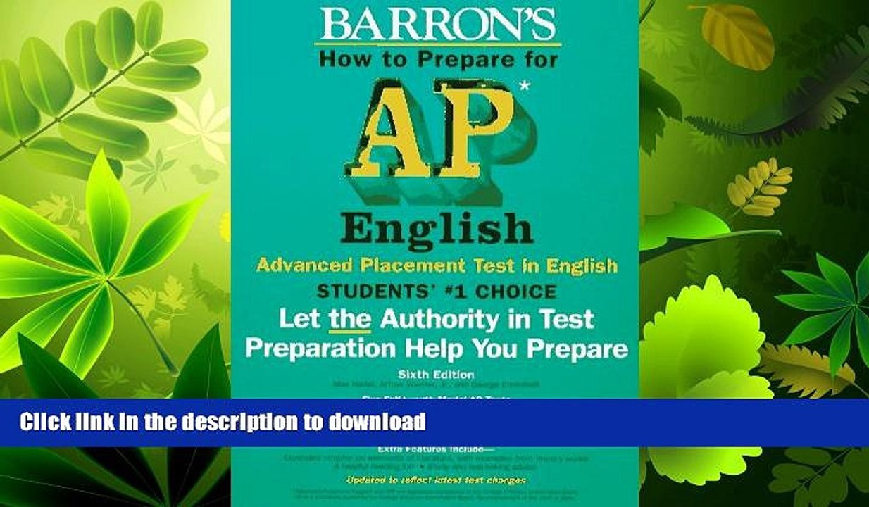 READ  How to Prepare for the Advanced Placement Examination English: Literature and Composition,