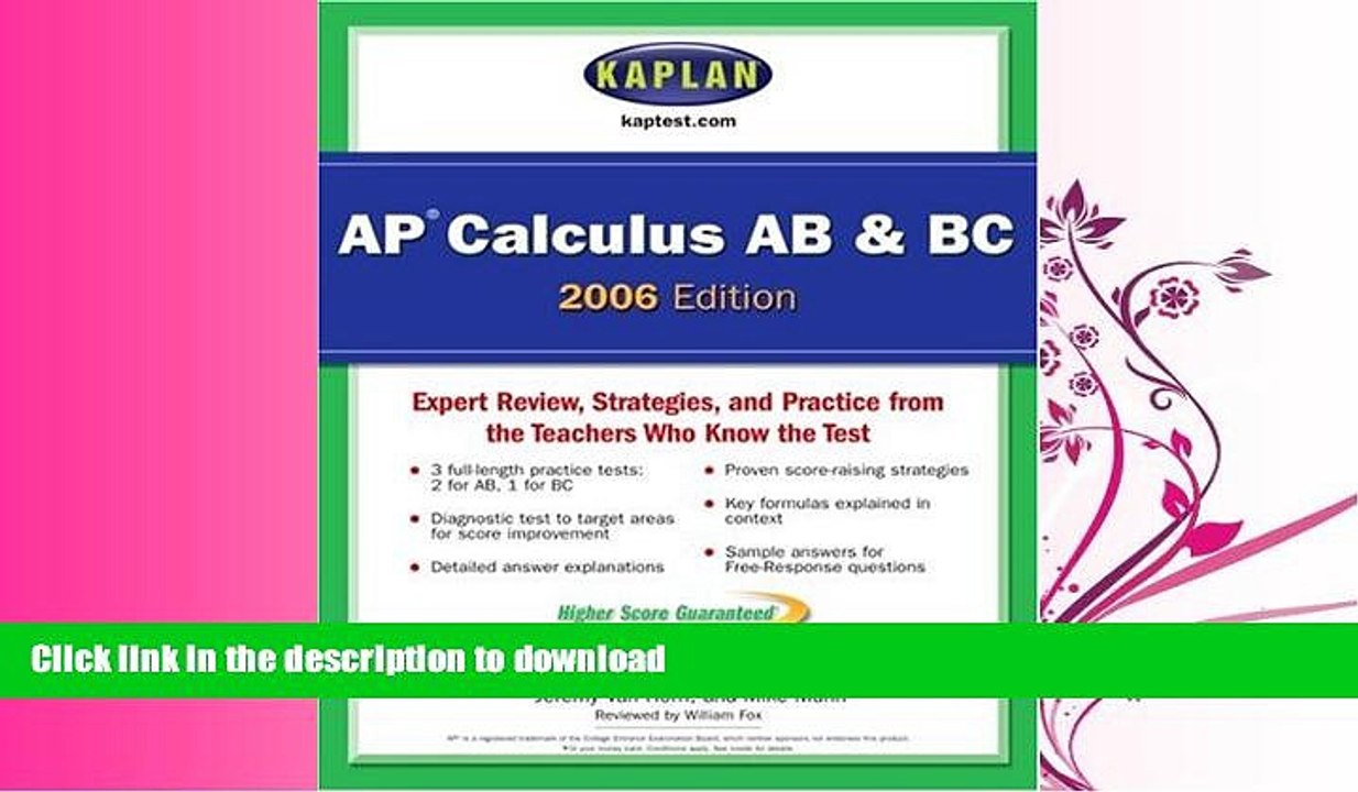 FAVORITE BOOK  Kaplan AP Calculus AB   BC 2006  PDF ONLINE