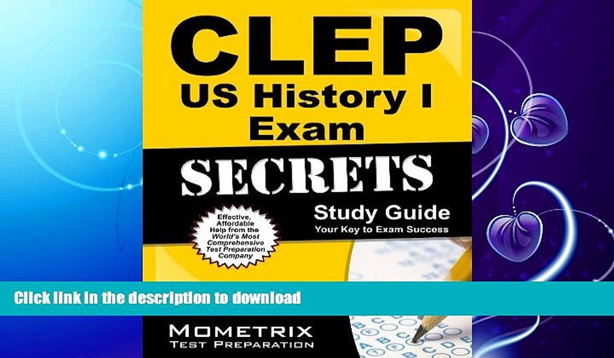 FAVORITE BOOK  CLEP US History I Exam Secrets Study Guide: CLEP Test Review for the College Level