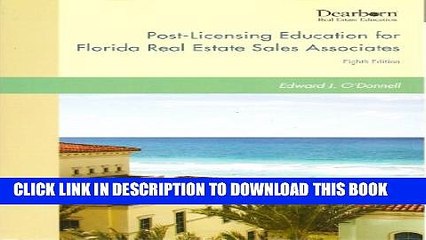 [PDF] Post Licensing Education for Real Estate Sales Associates 8th Edition Popular Online