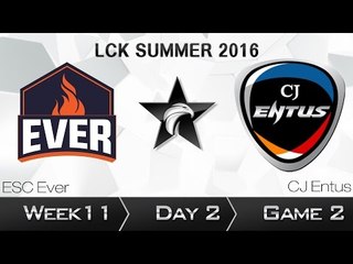 《LOL》2016 LCK 夏季賽 國語 W11D2 Ever vs CJ Game 2