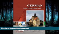 READ  German CLEP Test Study Guide - Pass Your Class - Part 1  GET PDF