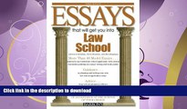FAVORITE BOOK  Essays That Will Get You into Law School (Barron s Essays That Will Get You Into