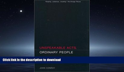 DOWNLOAD Unspeakable Acts, Ordinary People: The Dynamics of Torture FREE BOOK ONLINE