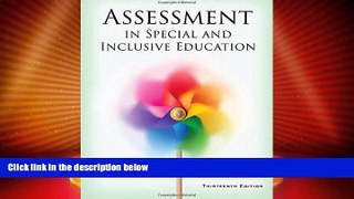 Must Have PDF  Assessment in Special and Inclusive Education  Best Seller Books Most Wanted