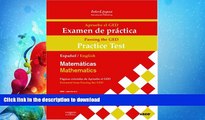 READ  Apruebe el GED Examen de practica - Matematicas/Passing the GED Practice Test -
