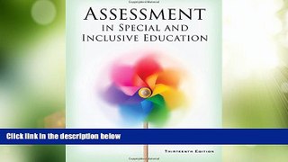 Must Have PDF  Assessment in Special and Inclusive Education  Best Seller Books Most Wanted