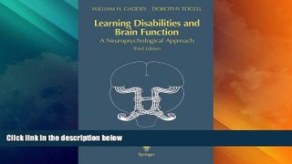 Big Deals  Learning Disabilities and Brain Function: A Neuropsychological Approach  Free Full Read