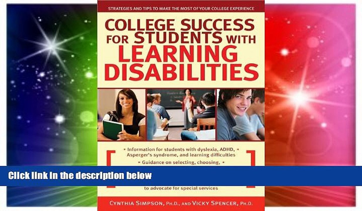 Big Deals  College Success for Students With Learning Disabilities: Strategies and Tips to Make