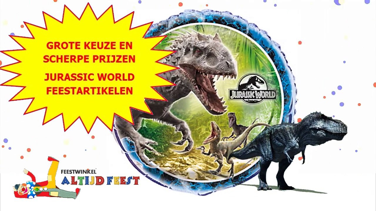 Feestartikelen voor een Jurassic World feestje | Altijdfeestwinkel.nl