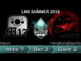 《LOL》2016 LMS 夏季賽 粵語 W7D2 M17 vs HKE Game 2