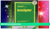 Big Deals  Investigator(Passbooks) (Career Examination Passbooks)  Best Seller Books Best Seller