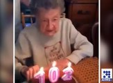 اپنی سالگرہ مناتے ہوئے بزرگ خاتون کے ساتھ کیا ہوا دیکھیے اس ویڈیو میں