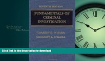 FAVORIT BOOK Fundamentals of Criminal Investigation (O haras Fundamentals of Criminal