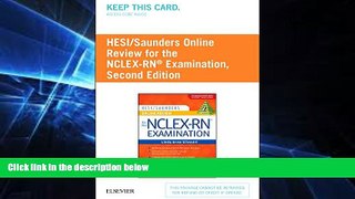 Big Deals  HESI/Saunders Online Review for the NCLEX-RN Examination (2 Year) (Access Code), 2e
