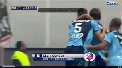 Ajax 0 - UTRECHT 1 - Goal CONBOY K.
