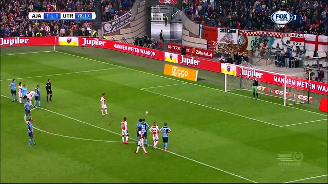 2-1 Lasse Schöne Penalty Goal Holland Eredivisie 02.10.2016 Ajax 2-1 Utrecht