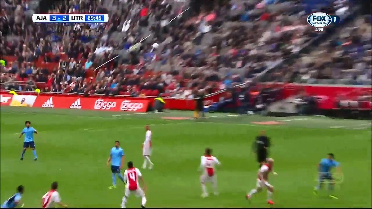 3-2 Mark van der Maarel Goal Holland  Eredivisie - 02.10.2016 AFC Ajax 3-2 FC Utrecht