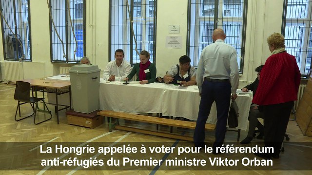 La Hongrie vote pour le référendum antiréfugiés de Viktor Orban
