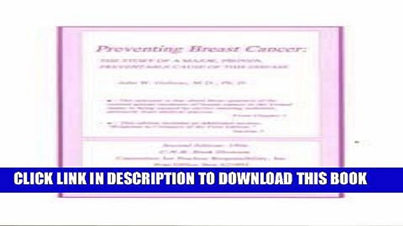 [PDF] Preventing Breast Cancer: The Story of a Major, Proven, Preventable Cause of This Disease