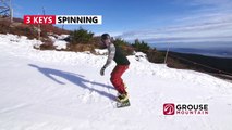 3 Keys for Spinning on a Snowboard - Beginner Snowboarding Tricks