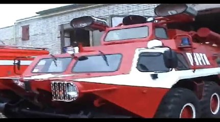 Russian fire engine vehicle ГАЗ-59402 Пурга
