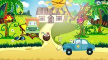 The Police Car with The Racing Car - Cars & Trucks Cartoons for children - Race in the City