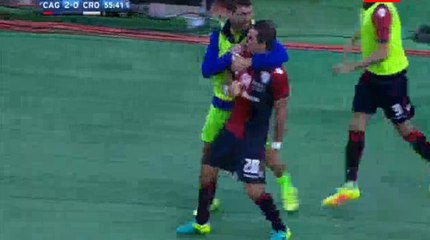 Simone Padoin Amazing Goal - Cagliari Calcio 2-0 Fc Crotone (02/10/2016)