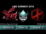 《LOL》2016 LMS 夏季賽 粵語 W6D3 ahq vs XG Game 1