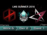 《LOL》2016 LMS 夏季賽 粵語 W6D2 XG vs JT Game 1