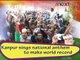 Kanpur sings national anthem to make world record