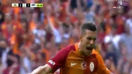 3-1 Lukas Podolski Goal - Galatasaray 3-1 Antalyaspor 02.10.2016
