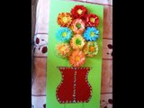How to Make A Painting with Tissue Paper Flowers