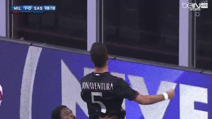 Giacomo Bonaventura Amazing Goal - AC Milan 1-0 US Sassuolo Calcio (02/10/2016)