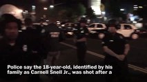 Angry protests after LAPD fatally shoots black teen